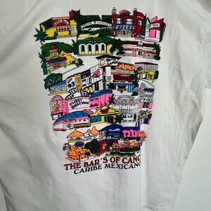 Vintage Mexico Cancun T-shirts Shirt Size XL Single Stitch Island Beach Surf